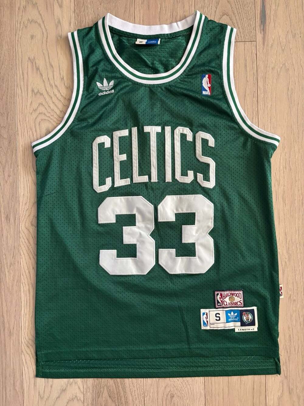 Adidas Larry Bird Boston Celtics Hardwood Classics Jersey Size S